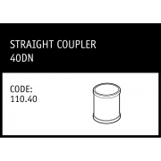 Marley Solvent Joint Straight Coupler 40DN - 110.40